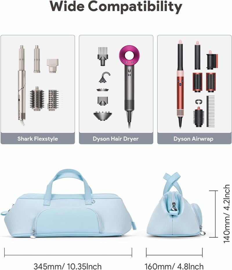 Lotour Hair Tools Travel Case Bag for Shark HD430 FlexStyle/Dyson Airwrap/Dyson Supersonic Hair Dryer, Portable Travel Storage Organizer for Hair Attachments Waterproof - Image 2